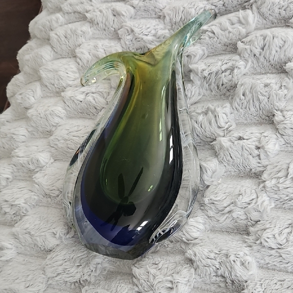 Murano Art Glass Sommerso Vase - Picture 3 of 6